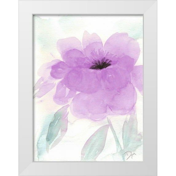 Dyer, Beverly 25x32 White Modern Wood Framed Museum Art Print Titled - Lilac Peony I
