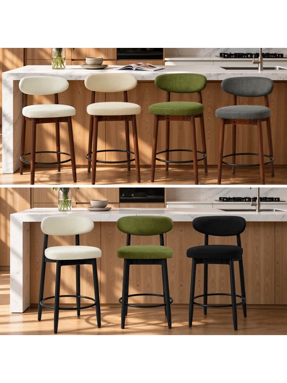 Black Bar Stools Set of 3 Retro Wood Bar Height Kitchen Bar Stools