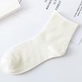 thumbnail image 1 of Dyfzdhu 1Pair Unisex Comfortable Pure Color Cotton Sock Slippers Long Socks, 1 of 2