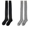 thumbnail image 1 of Dyfzdhu 2 Pairs Of Wool Stockings Over The Knee Thickened Women Winter Woolen Thermal Stockings Autumn Winter Thigh High Long Tube Socks, 1 of 6