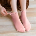 thumbnail image 1 of Dyfzdhu Autumn Winter Socks For Women Matching Pearl Thickened Thermal Mid Tube Socks Solid Color Womens Quarter Socks, 1 of 5