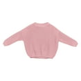 thumbnail image 1 of Dyfzdhu Baby Girl Solid Knit Sweater Infant Boy Cotton Long Sleeve Pullover Top Fall Winter, 1 of 4
