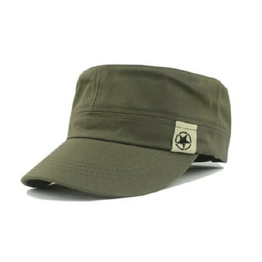 Dyfzdhu Baseball Caps for Women Flat Top Army Green Cadet Hat