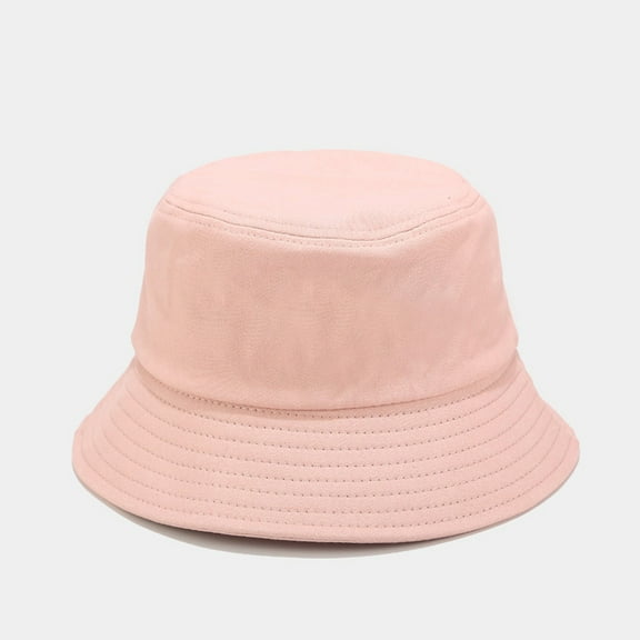 Dyfzdhu Bucket Hats Bucket Hats Soild Summer Travel Beach Sun Hat Cap Unisex