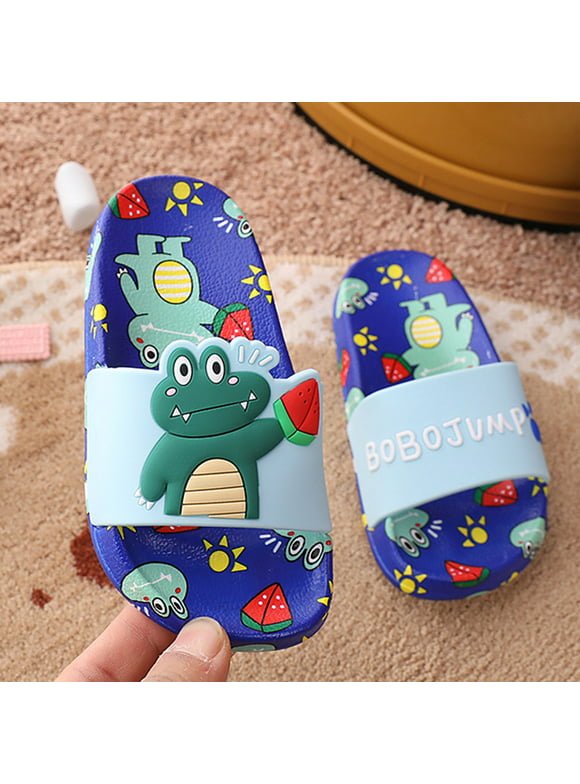 Dyfzdhu Cartoon Animal Shoes Toddler Kids Letter Slippers Cute Non-Slip Girls Baby Boys Baby Shoes