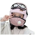 thumbnail image 1 of Dyfzdhu Children Windproof & Warm Ear Protection Face Hat Pink, 1 of 1
