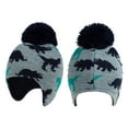 thumbnail image 1 of Dyfzdhu Children Woolen Hat Dinosaur Pattern Boys Girls Thermal Knitted Cap Blue, 1 of 9