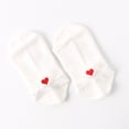 thumbnail image 1 of Dyfzdhu Comfortable Low Cut Socks For Women Breathable Heart Embroidered No Show Socks Boat Socks, 1 of 4