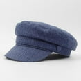 thumbnail image 1 of Dyfzdhu Cotton Linen Navy Hats For Women Versatile British Beret Elegant, 1 of 3
