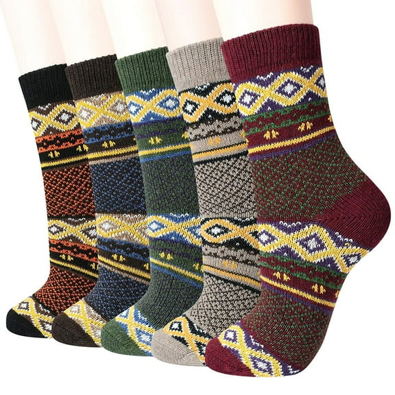Dyfzdhu Cotton Print Strip Middle Fashion Street Socks Stockings Girls Women Socks