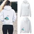thumbnail image 1 of Dyfzdhu Couple Hoodies Women Cute Dinosaur Graphic Sweatshirt Long Sleeve Lined Pullover Top, 1 of 9