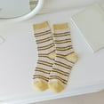 thumbnail image 1 of Dyfzdhu Crew Socks For Women Fall Winter Leisure Classic Striped Tube Sock, 1 of 3