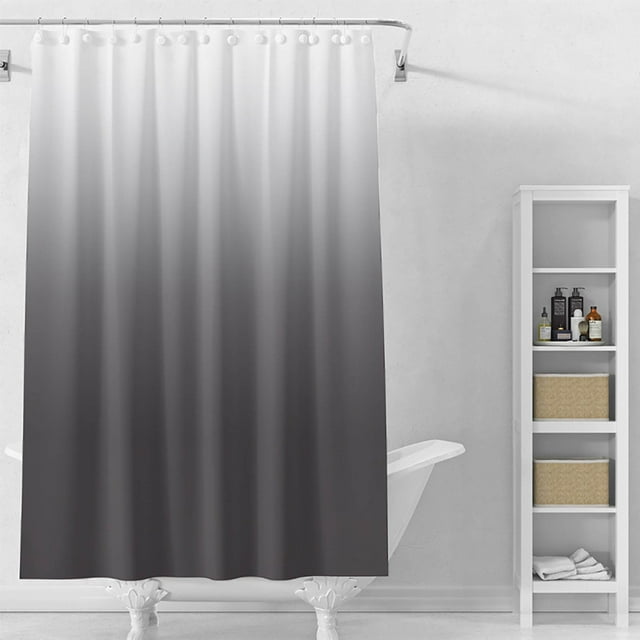 Dyfzdhu Fabric Shower Curtain Grey Gradual Water Shower Curtain For Bathroom Decor Accessories
