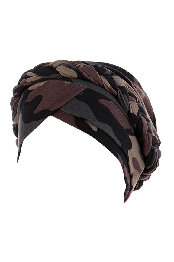 Fashion Baseball Cap Chemo Cancer Head Hat Ethnic Pre-Tied Twisted Braid Hair Cover Wrap Headwear Hats For Women