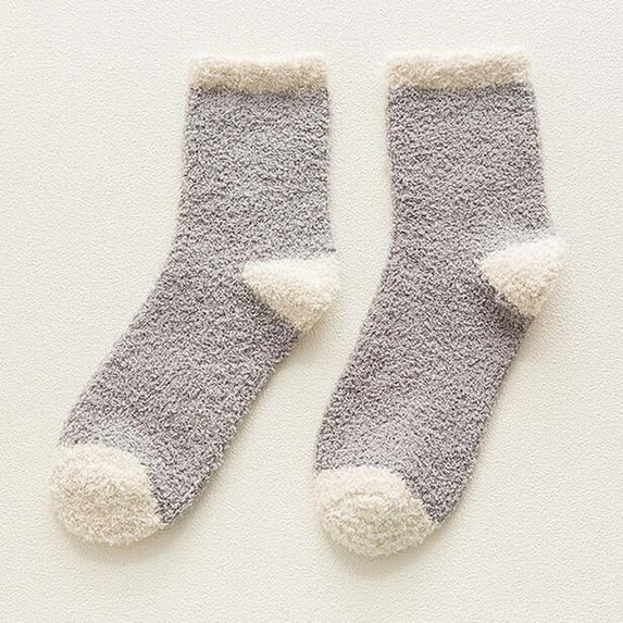 Dyfzdhu Fashion Keep Warm Women Fashion Patchwork Ladies Patchwork Thick Socks