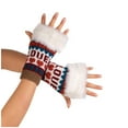 thumbnail image 1 of Dyfzdhu Fashion Knitted Arm Fingerless Winter Gloves Unisex Soft Warm Mitten Khaki, 1 of 4