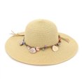thumbnail image 1 of Dyfzdhu Fashion Lady Foldable Casual Cap Wide Sun Straw Beach Hat For Women, 1 of 2