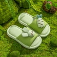 thumbnail image 1 of Dyfzdhu Girls Boys Kids Home Slides Indoor Floor Cute Cartoon Soft Comfortable Non Slip Cotton Linen Slipper, 1 of 4