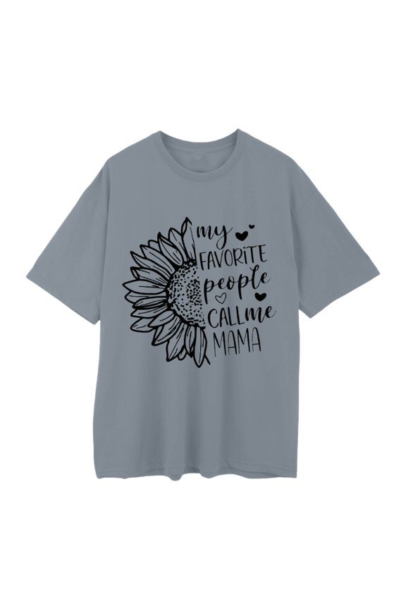 Graphic T Shirts for Women Life Is Better With My Boys Funny Mom Summer Short Athletic Casual Workout Tops Mothers Day Gifts Grey