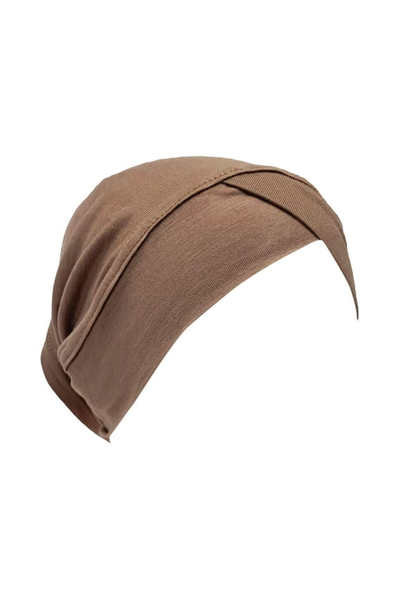 Headwear For Women Fashion Casual Multicolor Forehead Cap Solid Color Hijab Muslim Base Cap