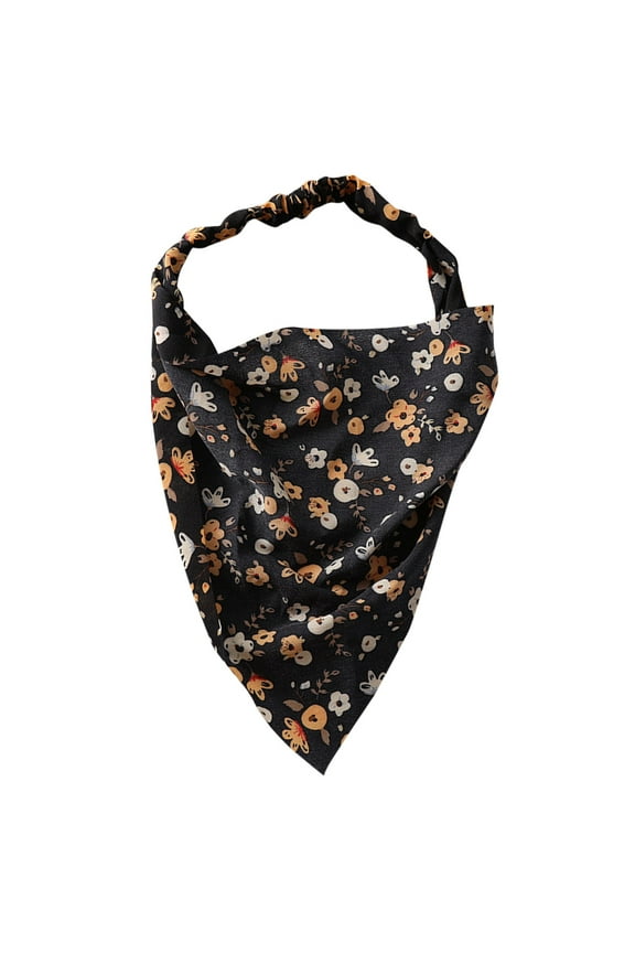 Headwear For Women Fashion Floral Hair Bandanas Head Kerchief Bandana Print Hair Triangle Hair Kerchief With Ties Head