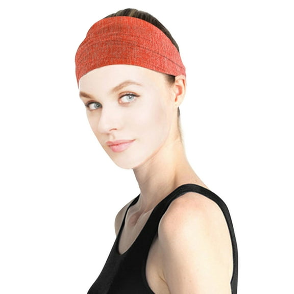 Dyfzdhu Headwear For Women Fashion Knotted Turban Head Wrap Headband Wide Elastic Headband Sport Yoga
