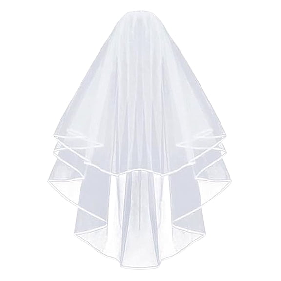 Dyfzdhu Headwear For Women Fashion Bridal Wedding Vails Simple Short Wedding For Brides With Comb For Brides Shower Hen Do Night Party Costume Halloween First