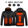 thumbnail image 1 of Dyfzdhu Heated Jacket Women Men Usb Charging Heating Winter Coats Graphene Long Sleeve Plus Size Down Jacket Black, 1 of 9