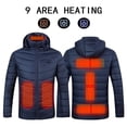 thumbnail image 1 of Dyfzdhu Heated Jacket Women Men Usb Charging Heating Winter Coats Graphene Long Sleeve Plus Size Down Jacket Blue, 1 of 9
