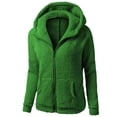 thumbnail image 1 of Dyfzdhu Hoodies Hooded Sweater Coat Winter Warm Wool Zipper Coat Cotton Coat Outwear Hoodies For Women, 1 of 2