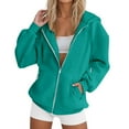 thumbnail image 1 of Dyfzdhu Hoodies Sweatshirt For Fall Winter Tops Long Sleeve Shirts Oversized Tshirts Round Neck Hoodies For Women, 1 of 4
