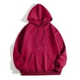 thumbnail image 1 of Dyfzdhu Hoodies for Women Long Sleeve Solid Color Oversized Sweatshirt Loose Sweater Pullover, 1 of 4