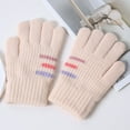 thumbnail image 1 of Dyfzdhu Kid Winter Gloves Children Stretchy Warm Gloves Boys Or Girls Knit Gloves Beige, 1 of 9