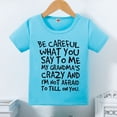 thumbnail image 1 of Dyfzdhu Kids Toddler Children Boys Spring Summer Graphic Letter T-shirt Clothing, 1 of 8