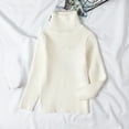 thumbnail image 1 of Dyfzdhu Kids Turtleneck Sweater Children Girls Baby Toddler Solid Thermal Tops Long Sleeve Knit Pullover Sweater 12M-6Y, 1 of 4