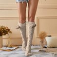thumbnail image 1 of Dyfzdhu Knee High Stockings For Women Casual Autumn Winter Solid Color Knitted Stockings Long Tube Socks, 1 of 4