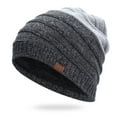 thumbnail image 1 of Dyfzdhu Knit Beanie Warm Thick Lined Hat Mens Winter Skull Cap Unisex Gray, 1 of 3
