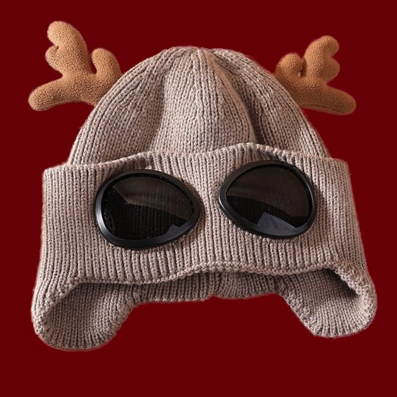 Dyfzdhu Knit for Women Winter Hats Oversized Slouchy Chunky Men Warm Thick Ski Cap