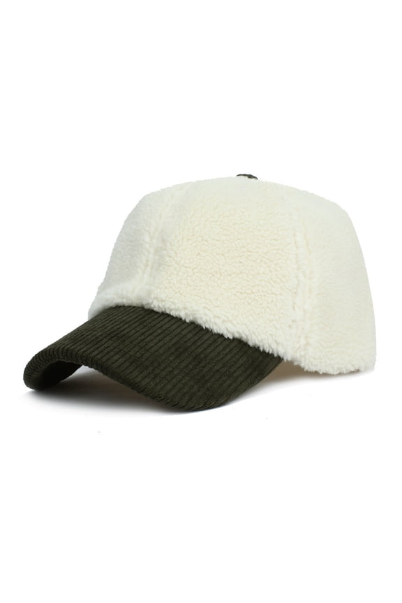 Lamb Wool Baseball Cap For Men Women Teddy Sports Hats Warm Winter Outdoor Travel Gift