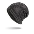 thumbnail image 1 of Dyfzdhu Men Unisex Outdoor Hat Knitting Winter Plush Warm Knit Gray, 1 of 6