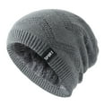 thumbnail image 1 of Dyfzdhu Men Winter Hats Outdoor Solid Color Knitted Cotton Hat Sunscreen Running Sports Warm, 1 of 7