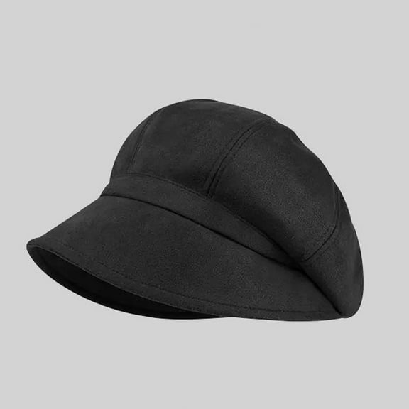 Dyfzdhu Men Women Autumn Winter Fashion Warm Hat Fisherman Bucket Cap Black