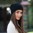 thumbnail image 1 of Dyfzdhu Men Women Autumn Winter Fashion Warm Pullover Hat Wool Knitted Black, 1 of 6