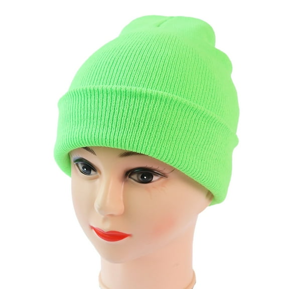 Dyfzdhu Men Women Knitting Pullover Hat Warm Wool In Autumn Winter Solid Fashion