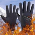thumbnail image 1 of Dyfzdhu Men Women Non-slip Gloves Winter Plus Velvet Warm Riding Gloves With Buckle Blue, 1 of 4
