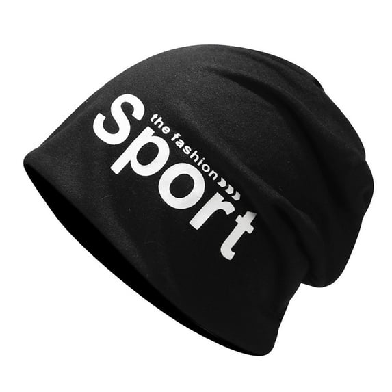 Dyfzdhu Men Women Winter Down Headgear Solid Color Pile Cap Casual Earmuffs Hat Black