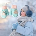 thumbnail image 1 of Dyfzdhu Mittens For Baby Snow Gloves For Kids Girls Boys Infant Winter Snow Ski Gloves Kintted Warm Gloves, 1 of 6
