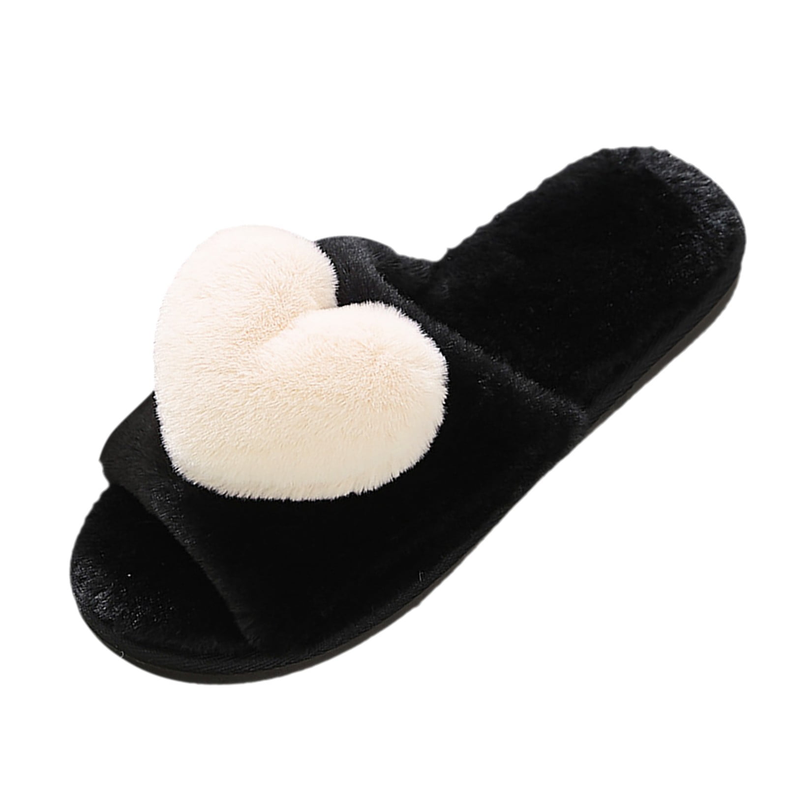 2023 New Plush Slippers Women's Cross Thick Sole Outdoor Wear Home Warm  Cotton Slippers Foreign Trade Plus Size Women's Shoes Wholesale | Fruugo IE