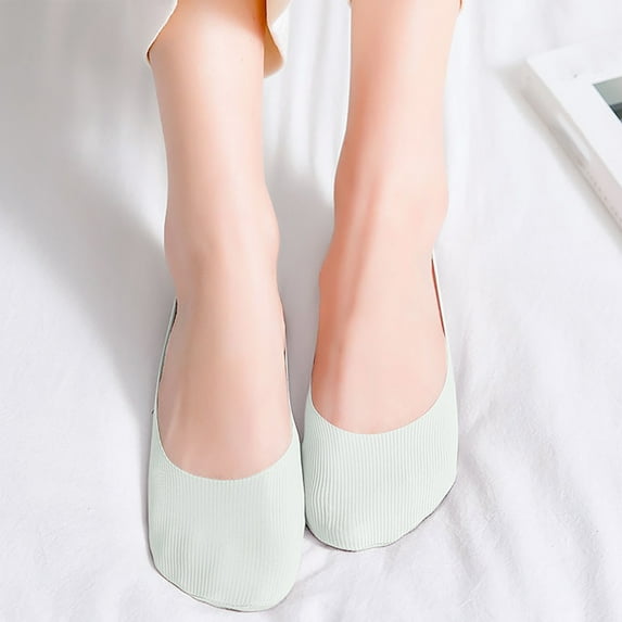 Dyfzdhu No Show Socks 1 Pairs Women Ballerina Socks Solid Non Slip Socks Lace Splice Socks Boat Socks
