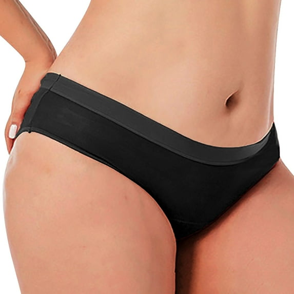 Dyfzdhu Period Underwear for Women High Waisted Leakproof Panties Breathable Cozy Absorbency Cotton Briefs Plus Size, S-6XL